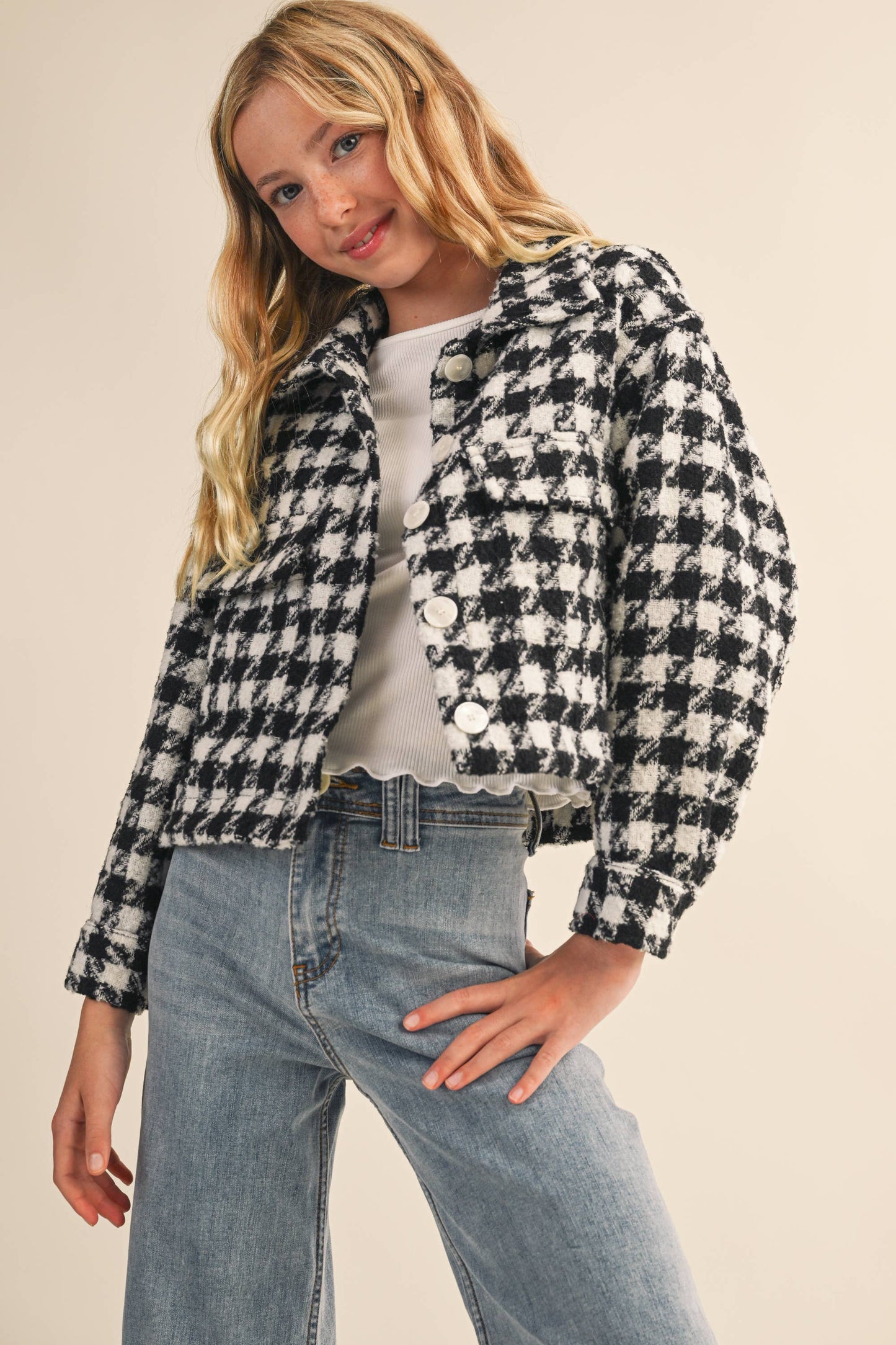 TWEEN Houndstooth Jacket