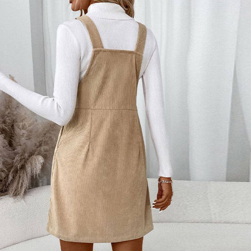 Corduroy Overall Dress
