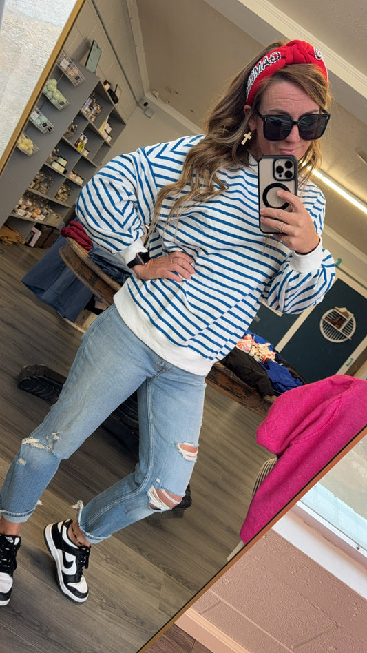 Stripe Crew Neck
