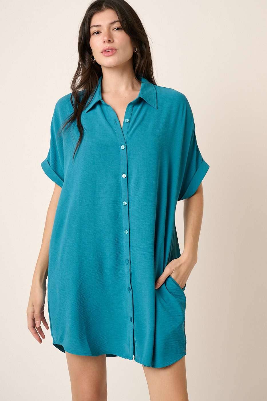 AIRFLOW MINI SHIRT DRESS