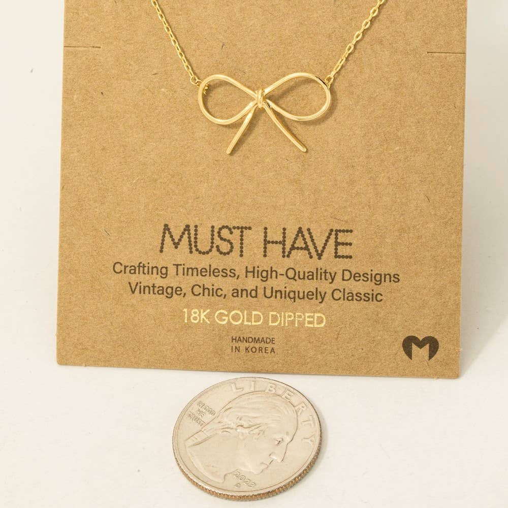 Bow Necklace