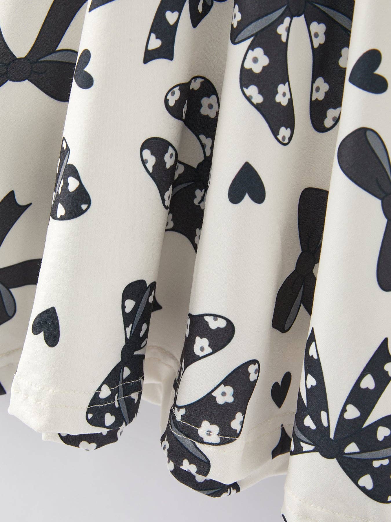 Girls' Black Bow Dress
