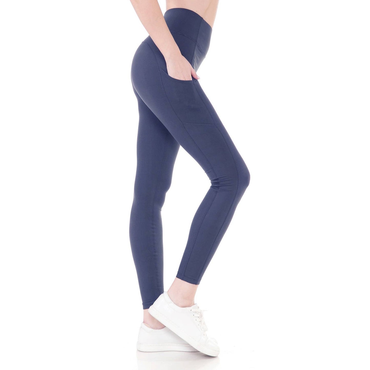 High Waist Solid Leggings