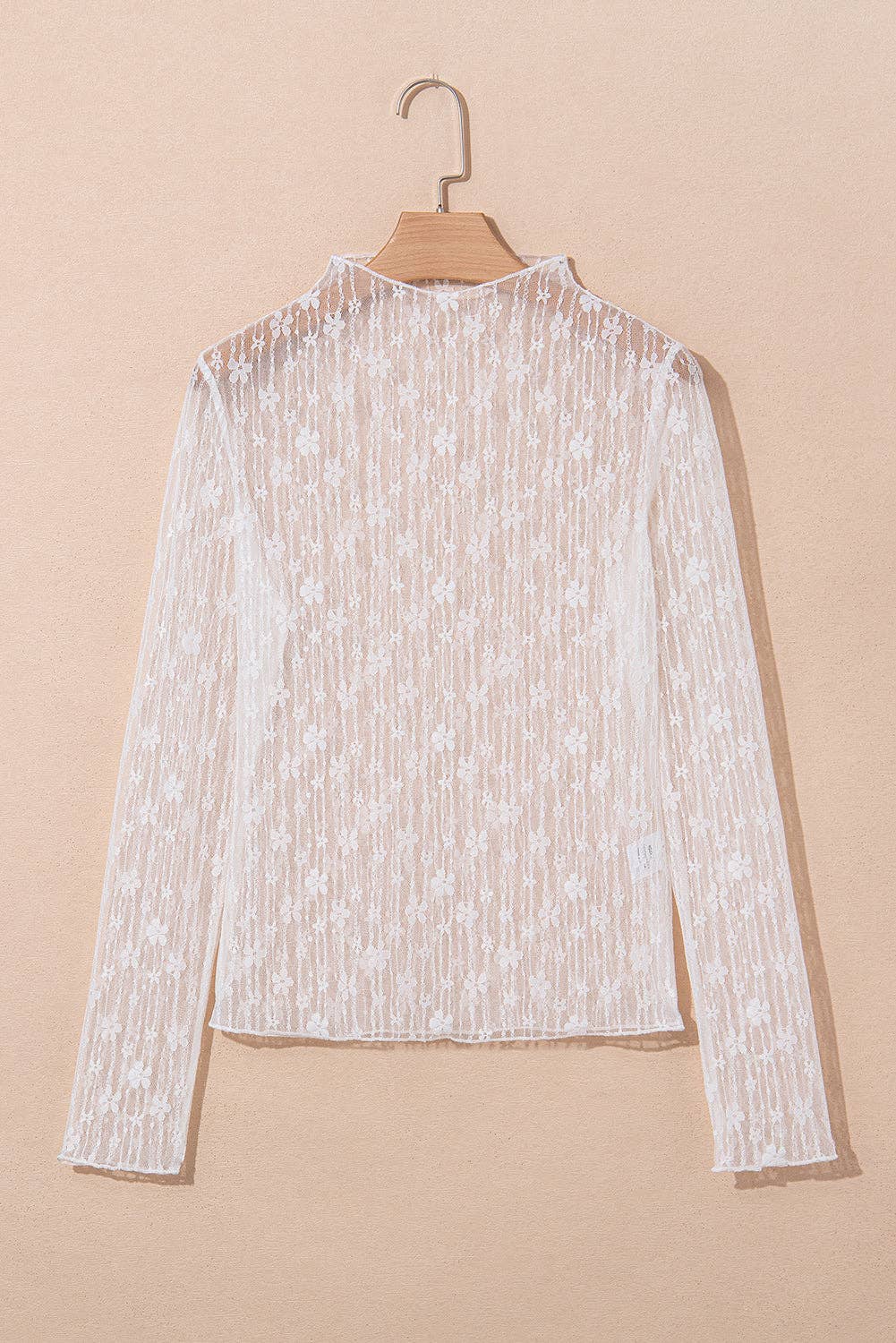 White Floral Lace Top