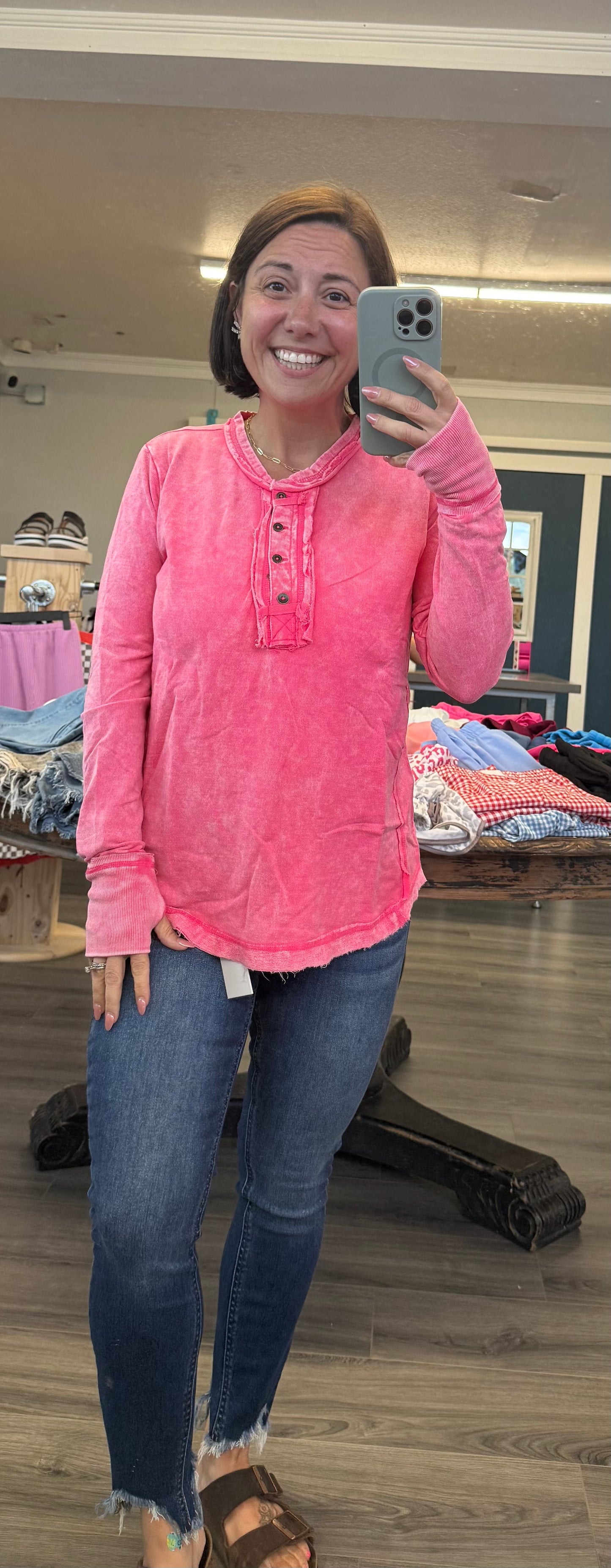 Acid Wash Long Sleeve