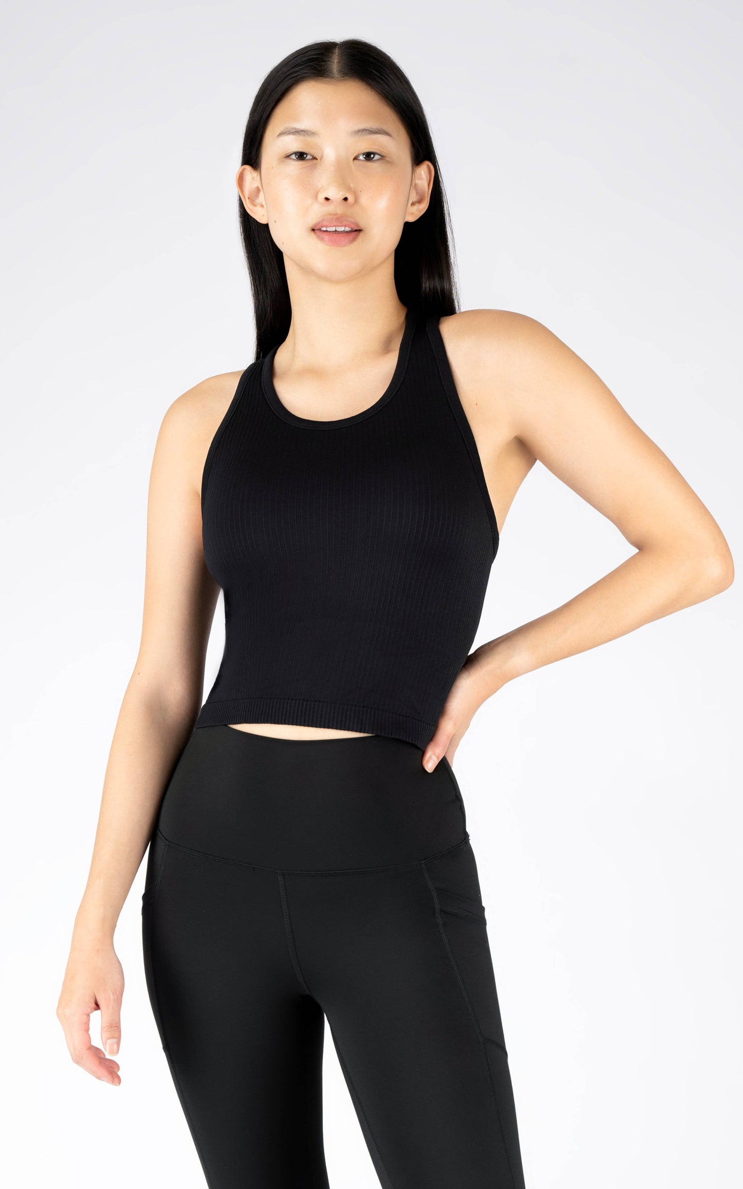 Rib Seamless Racerback Tank Sportbra