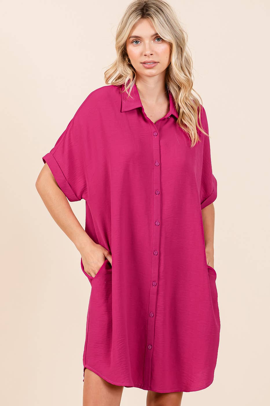 AIRFLOW MINI SHIRT DRESS