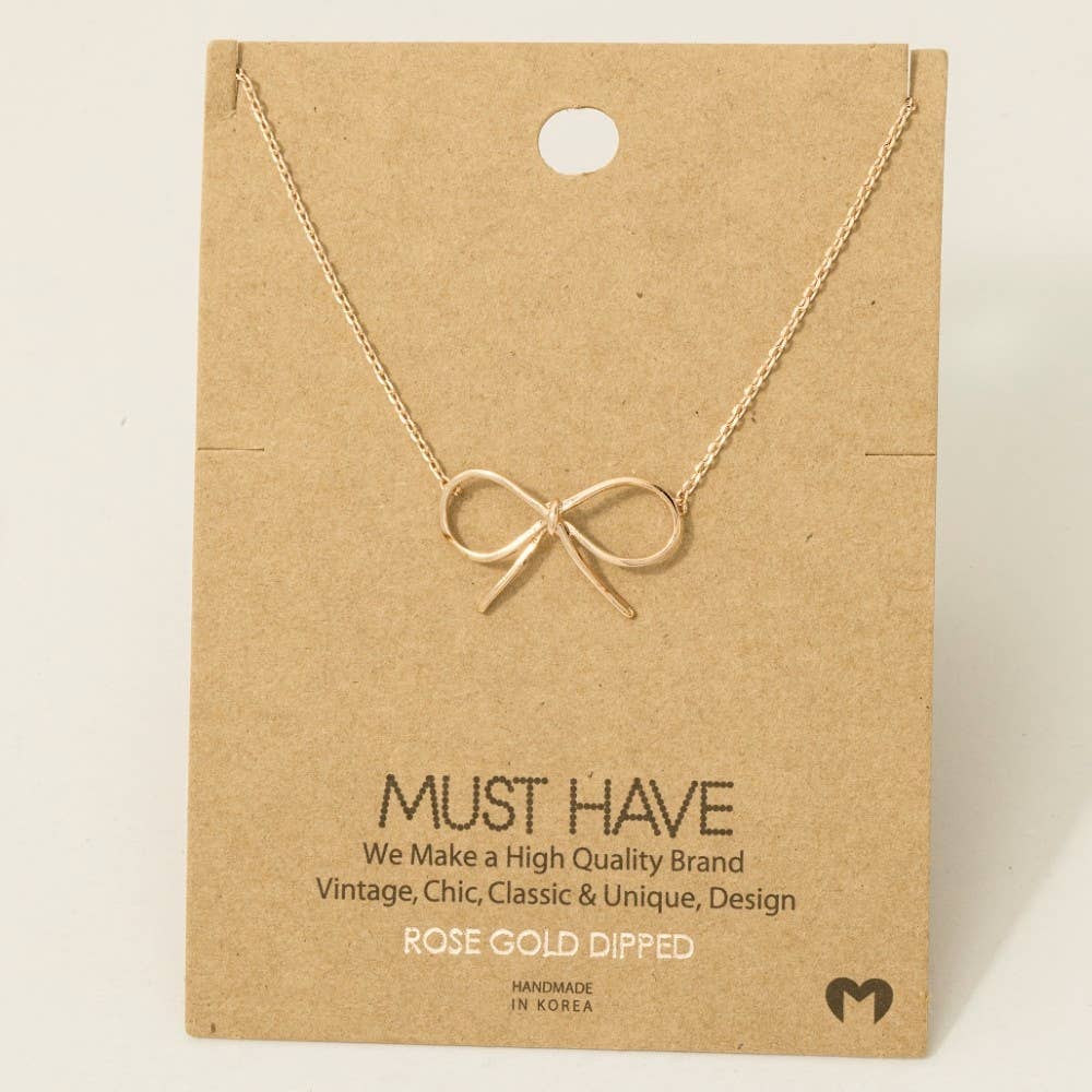 Bow Necklace