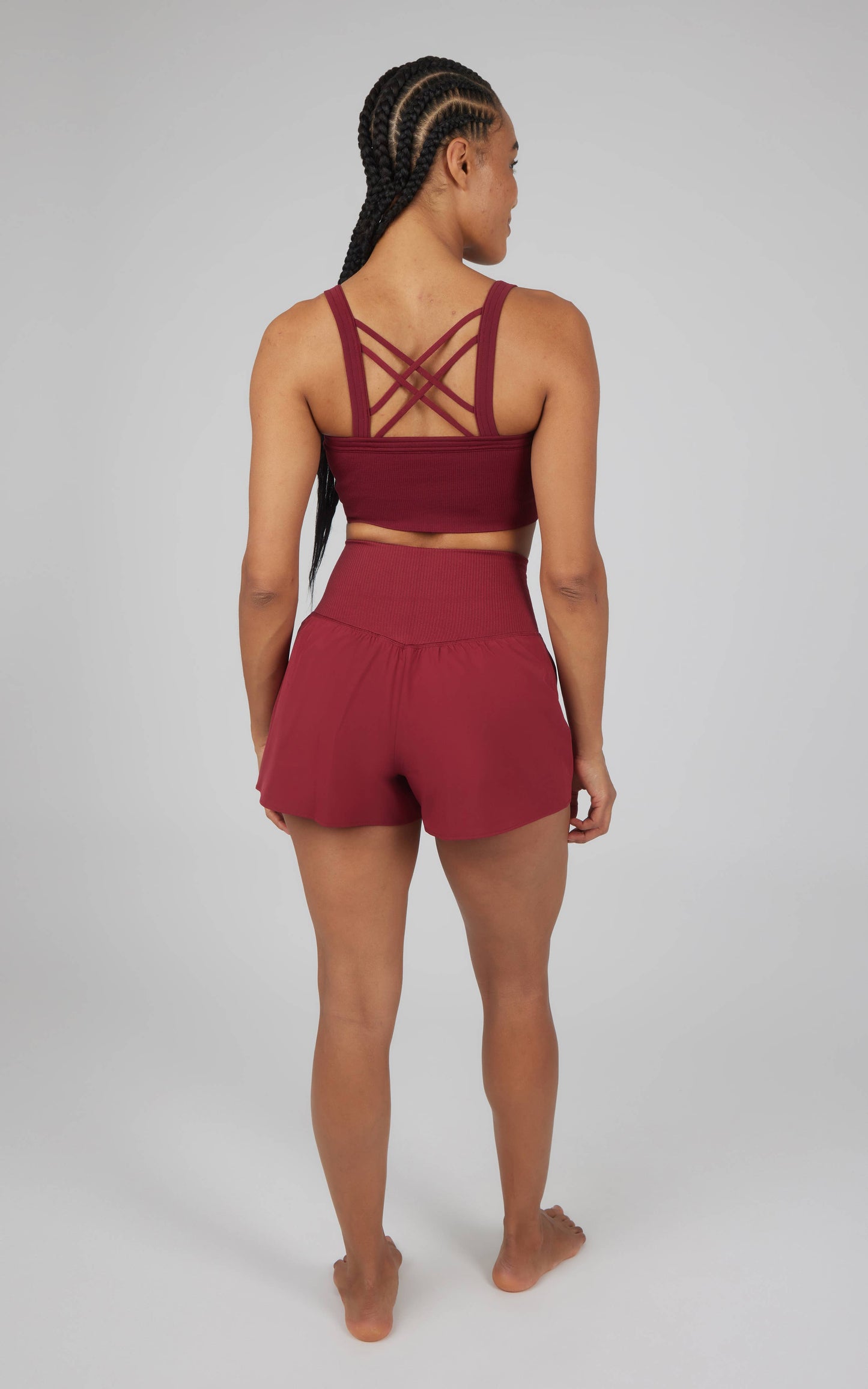 SET - Women's Rib Sport Bra and Short