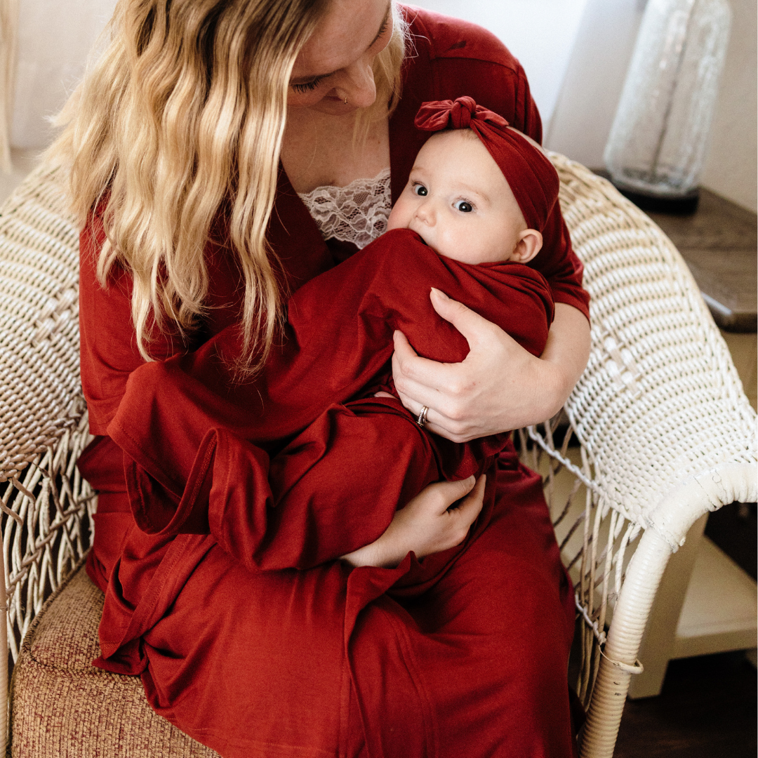 Bundle of Joy Set- Gown & Matching Swaddle