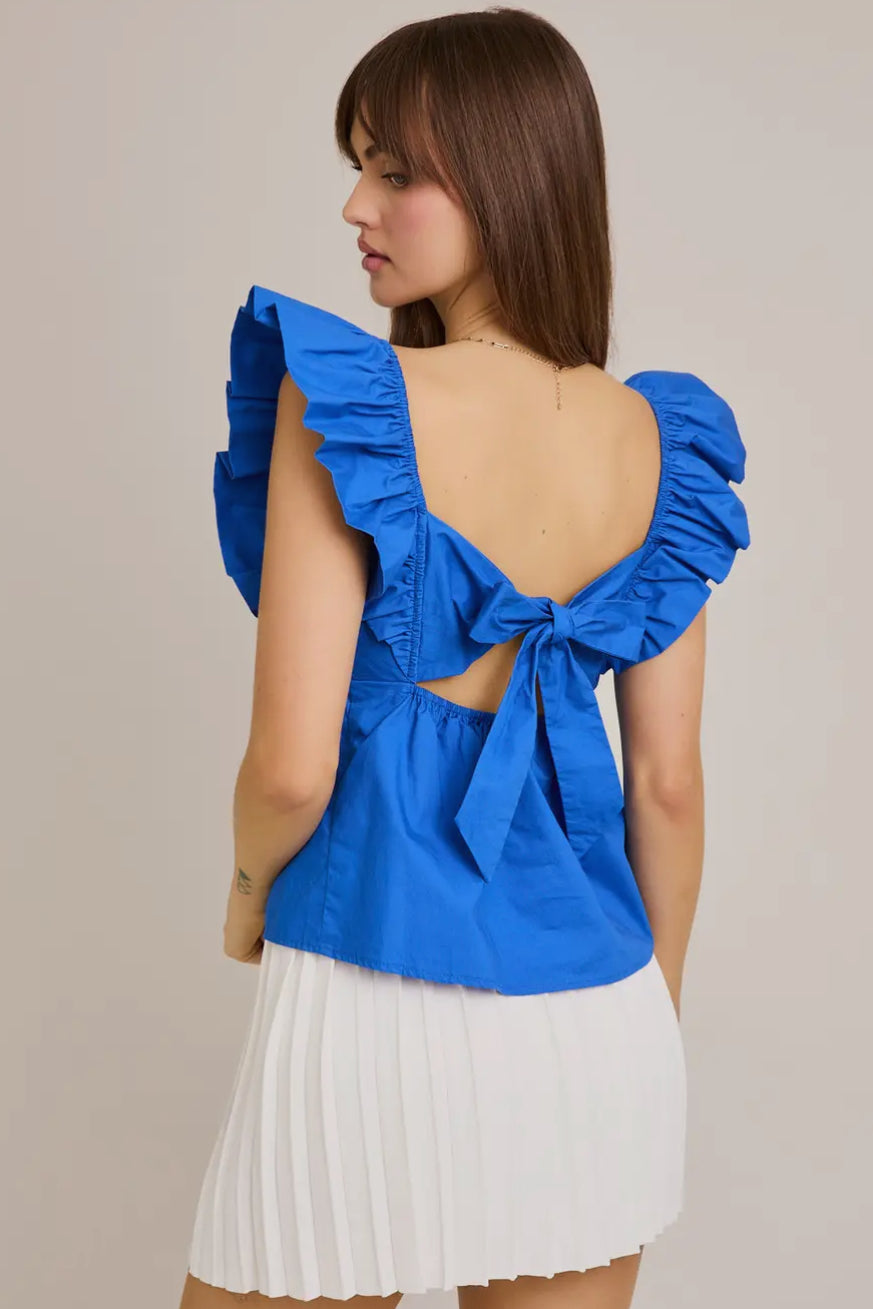 “Tilly”- Tie Back Top