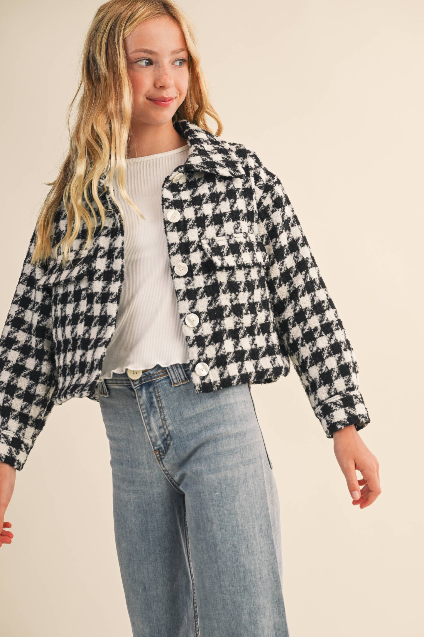 TWEEN Houndstooth Jacket