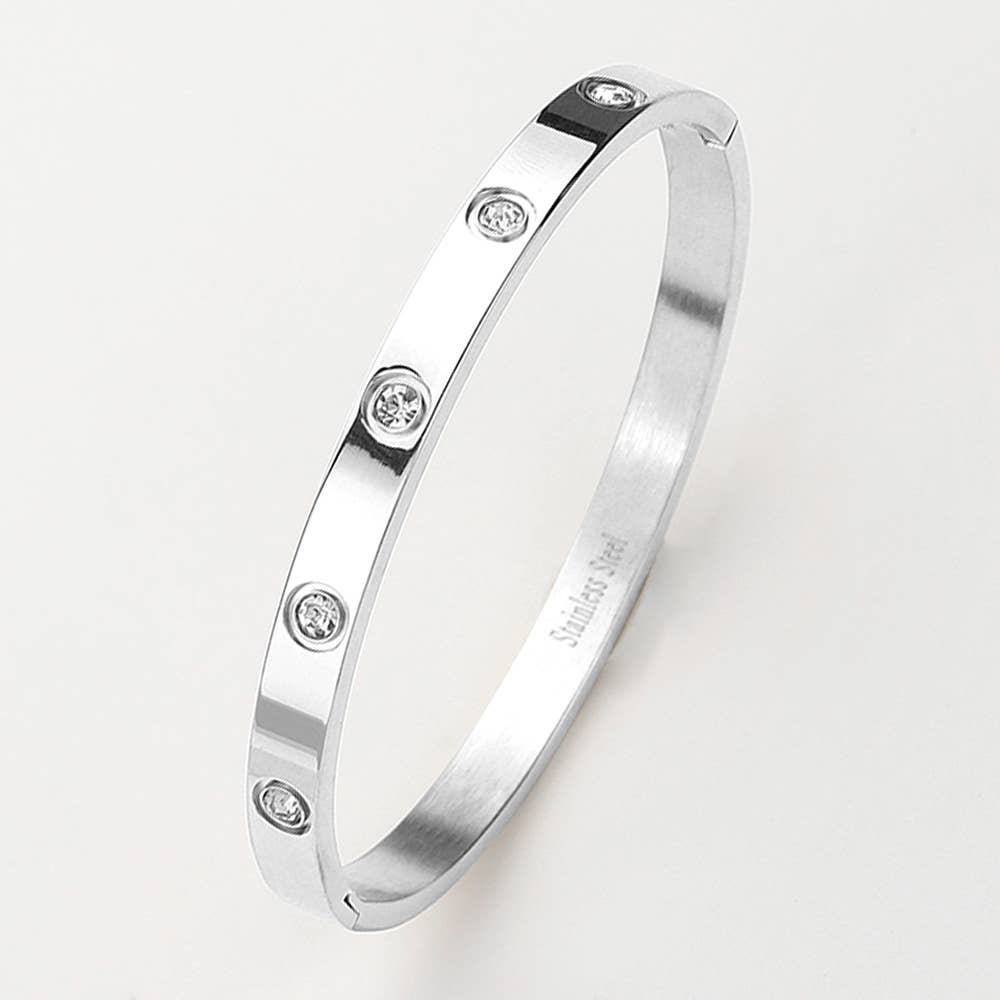 Steel Bangle Bracelet