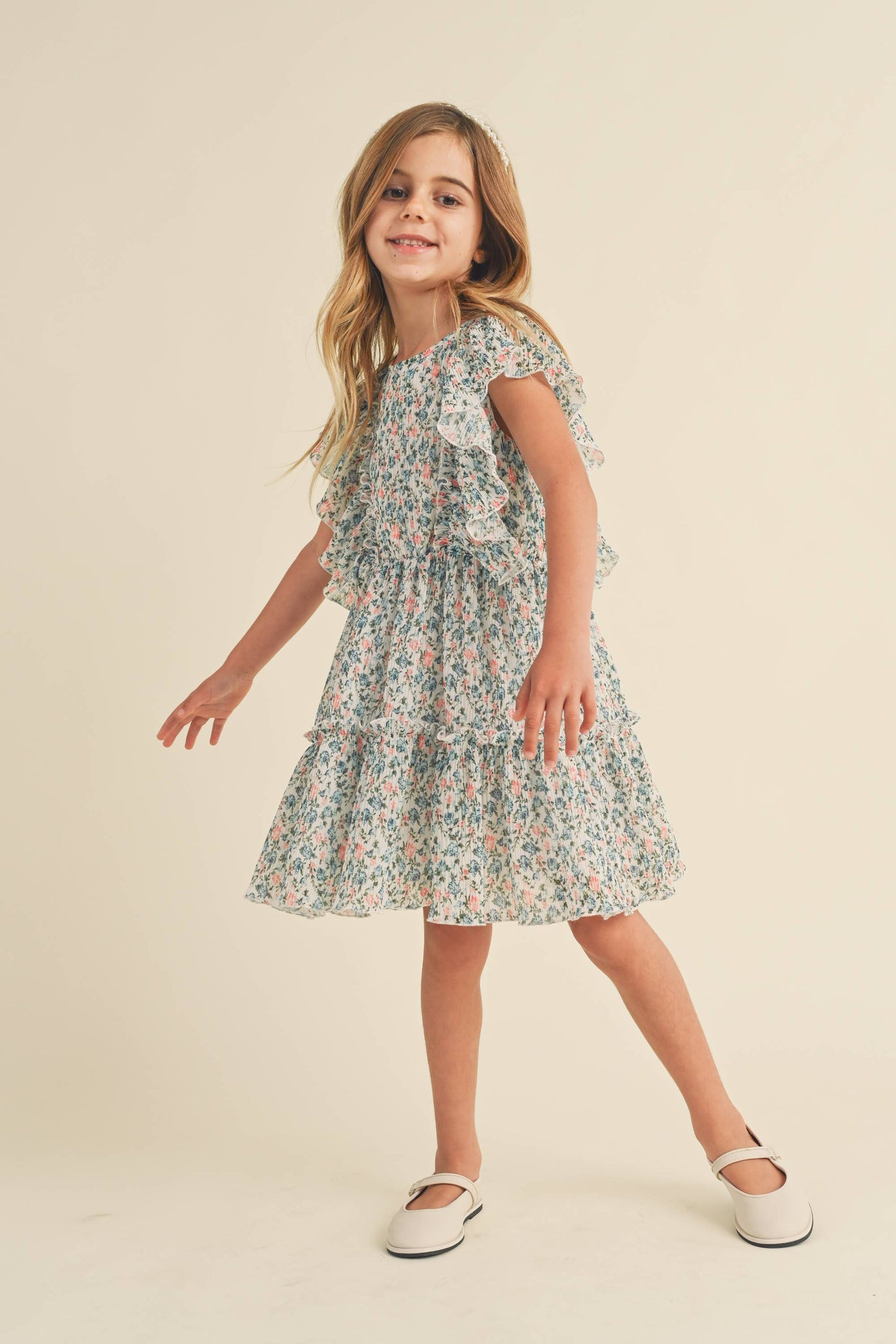 GIRLS RUFFLE DRESS