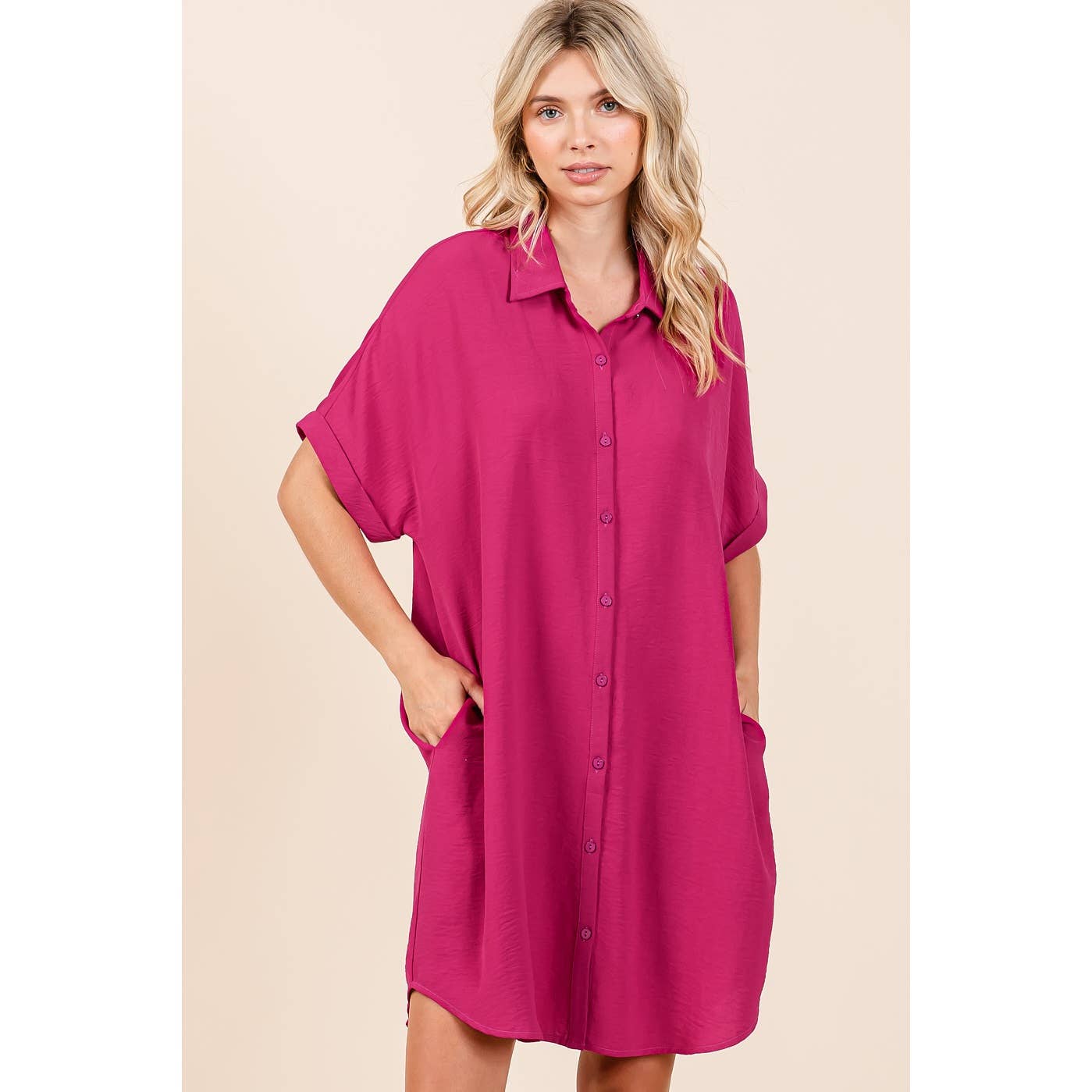 AIRFLOW MINI SHIRT DRESS