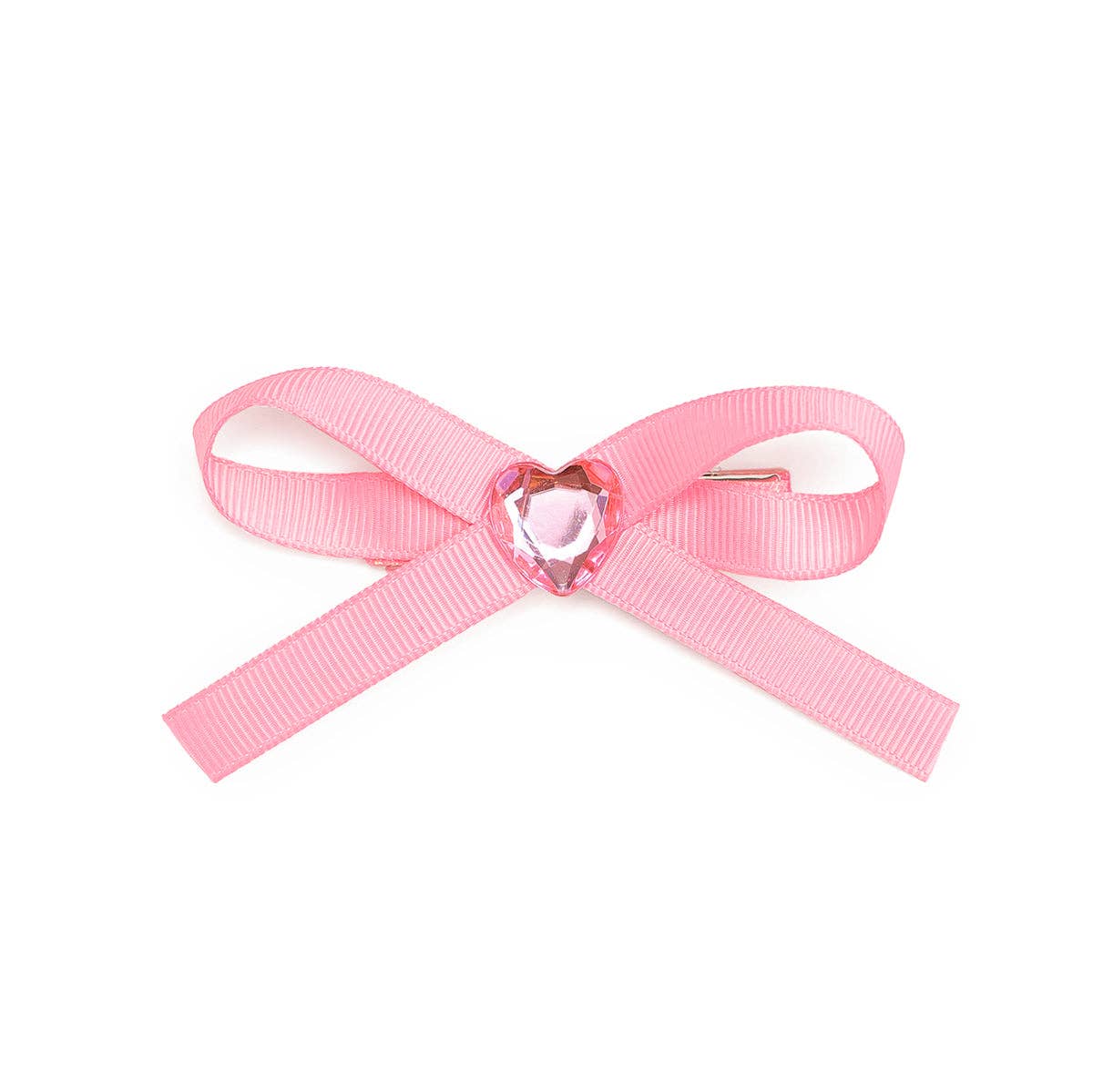 Dainty Heart Bow Clip - Kids