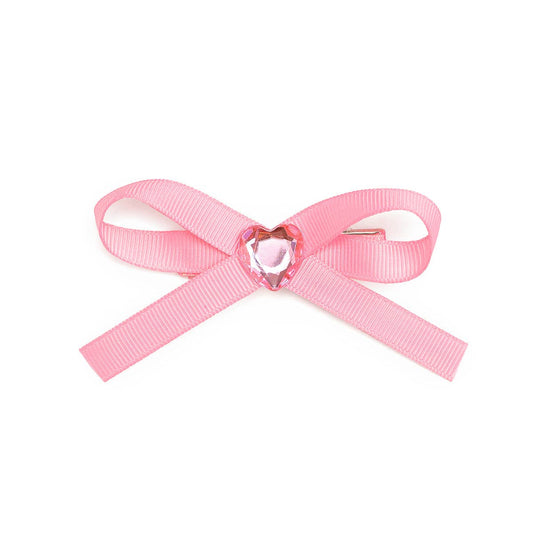 Dainty Heart Bow Clip - Kids