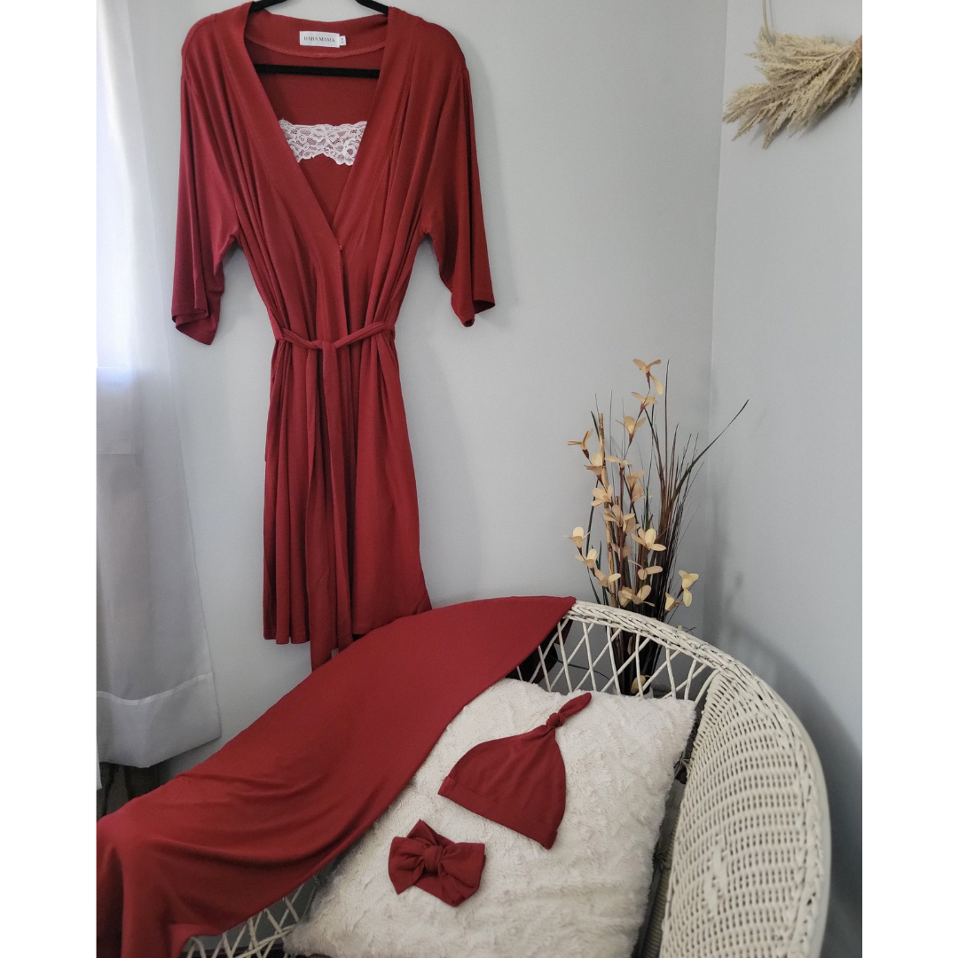 Bundle of Joy Set- Gown & Matching Swaddle