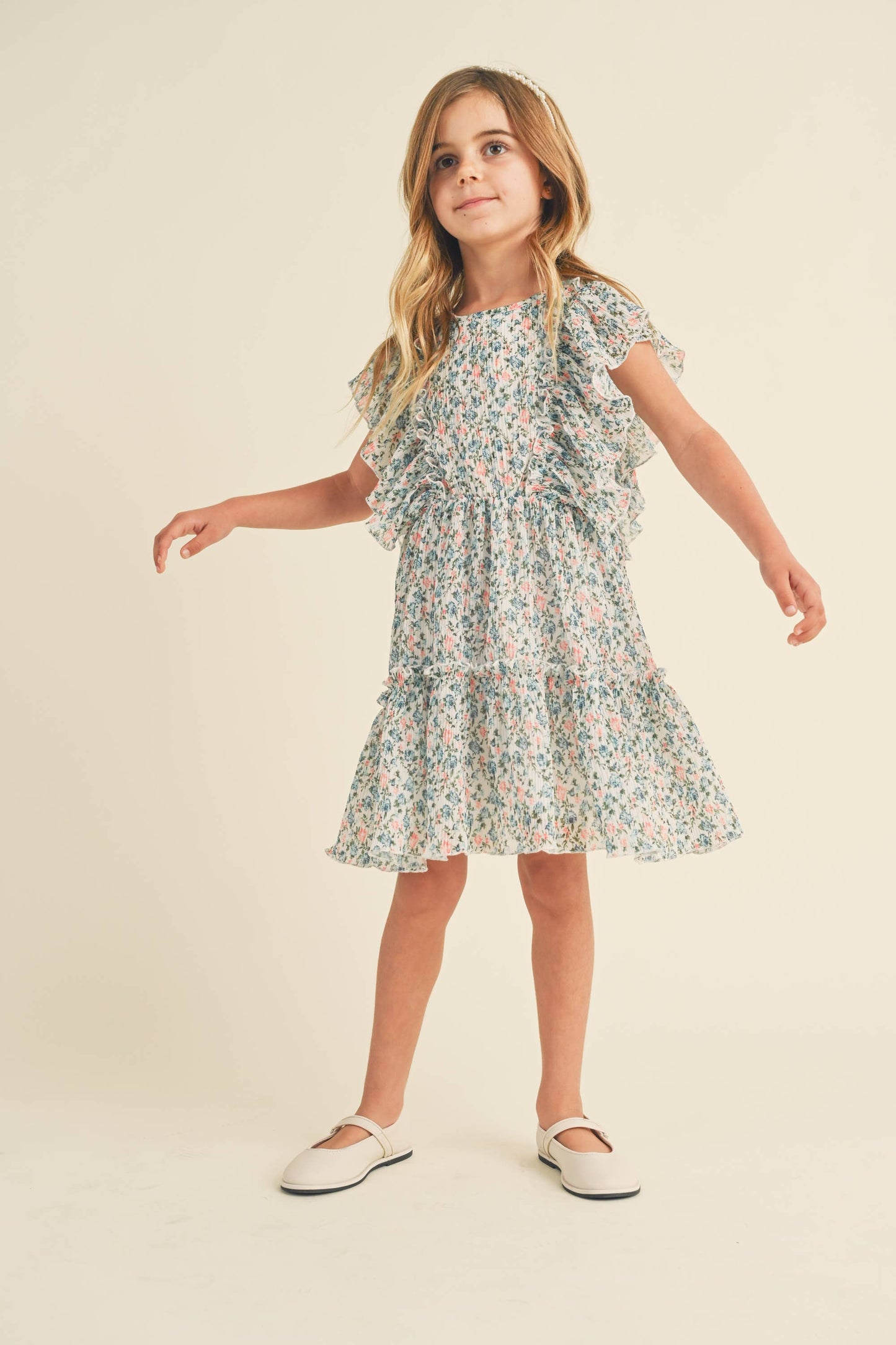 GIRLS RUFFLE DRESS