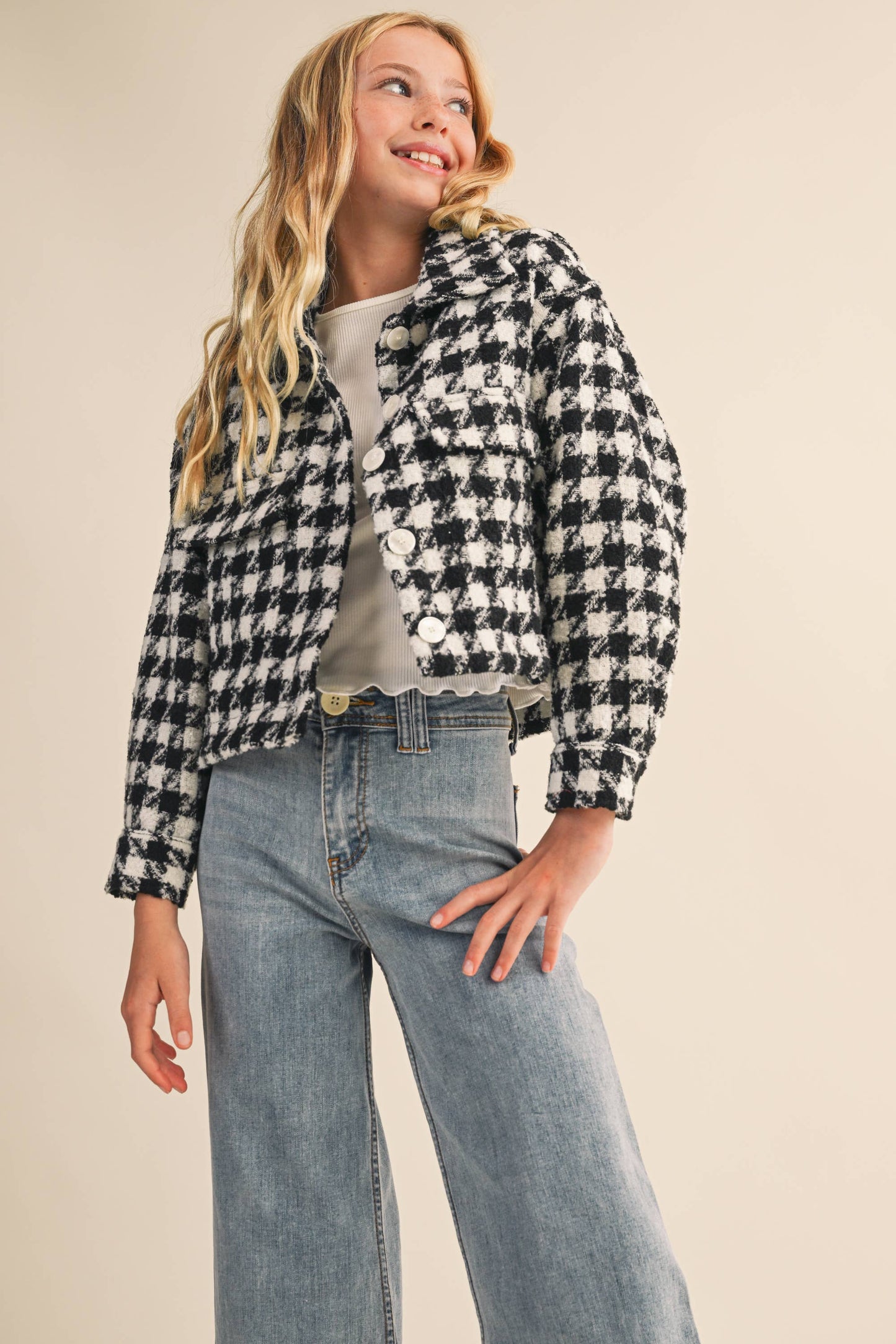 TWEEN Houndstooth Jacket