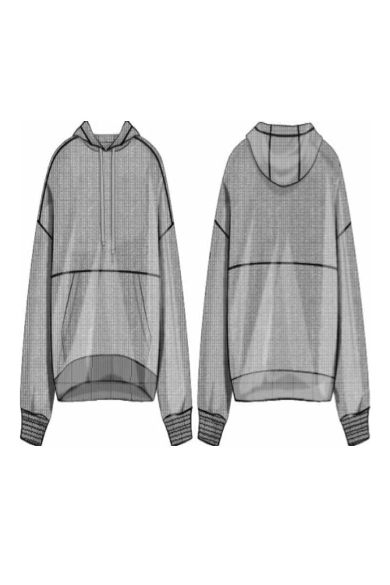 Women's Brushed Inside Waffle Pullover Hoodie