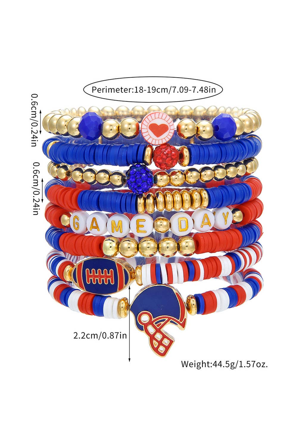 Game Day Bracelet Set- 4 piece