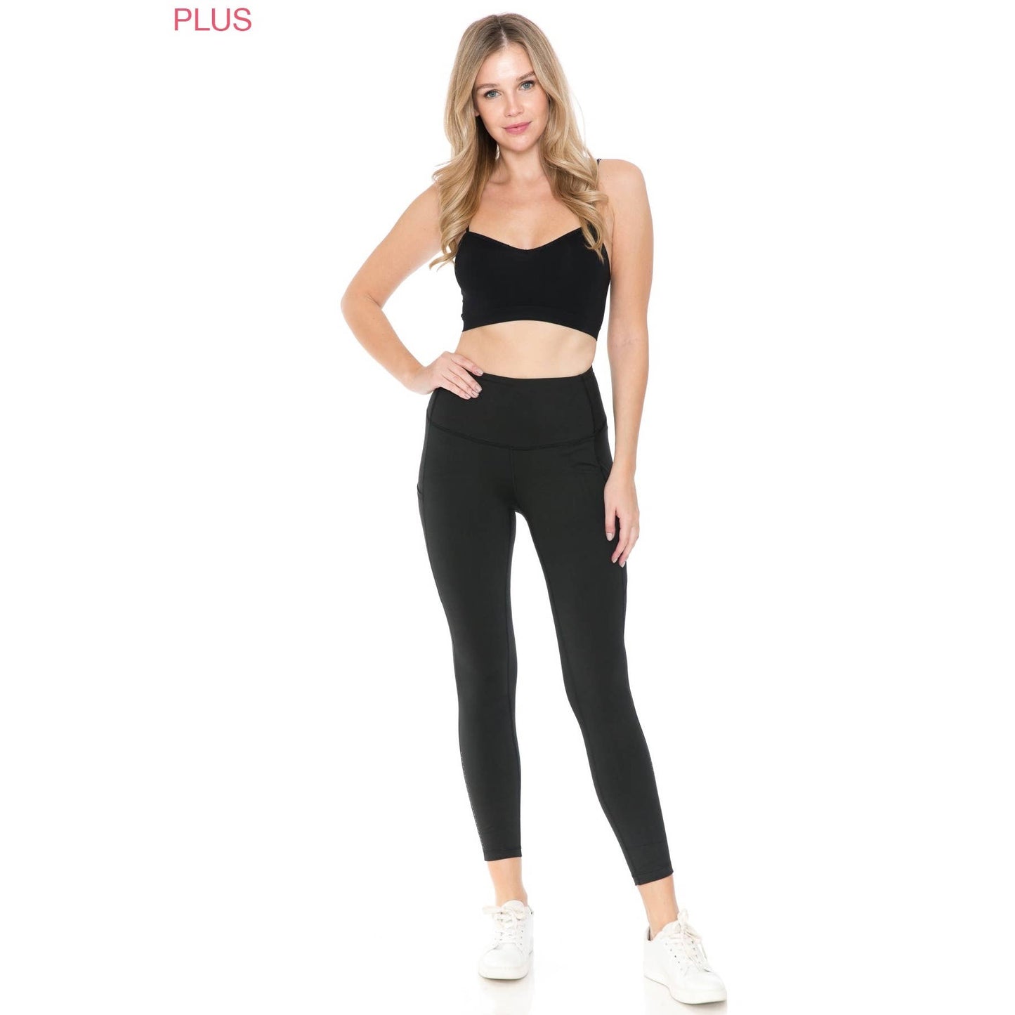 7/8 Length Leggings w/side pockets- Plus
