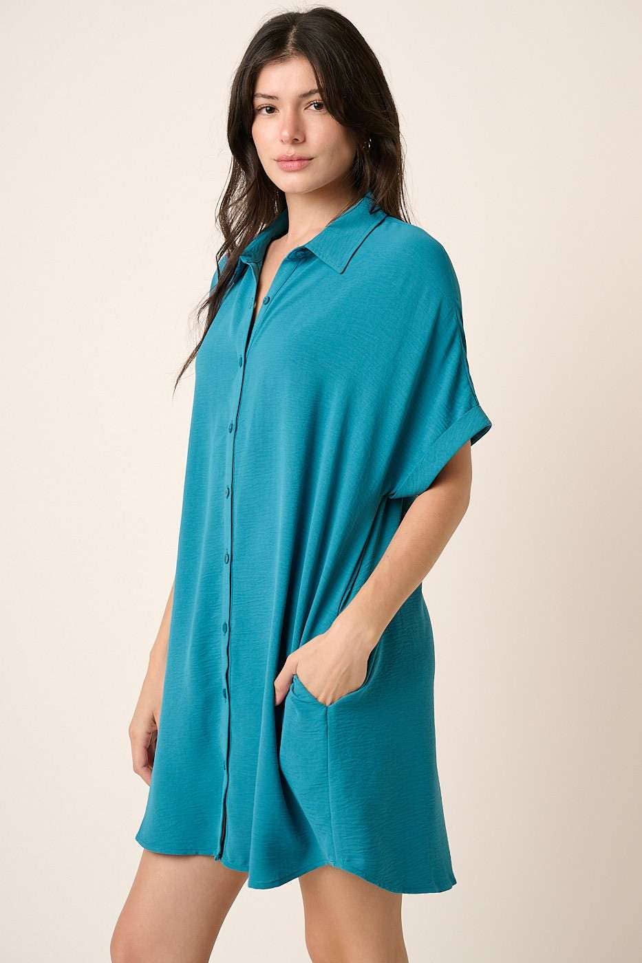 AIRFLOW MINI SHIRT DRESS