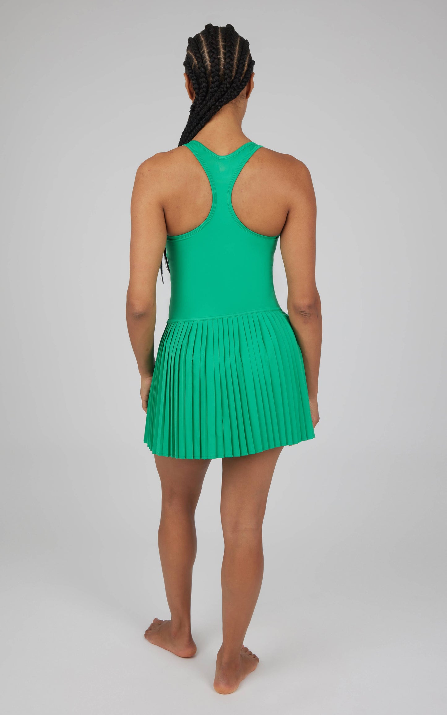 Racer Back Mini Pleated Tennis Dress