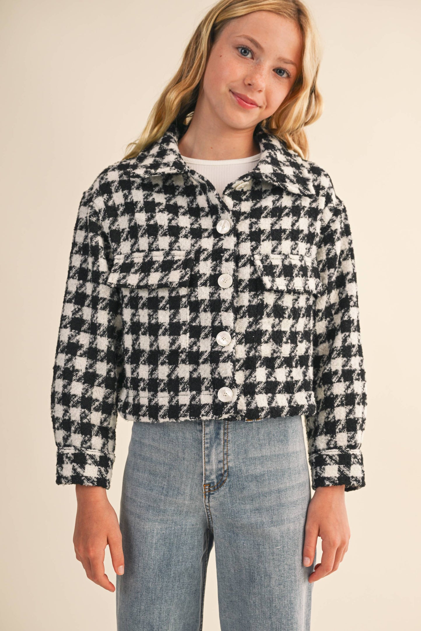 TWEEN Houndstooth Jacket