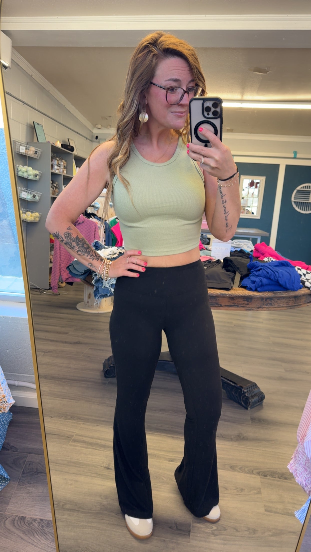 High Waist Flare Leggings