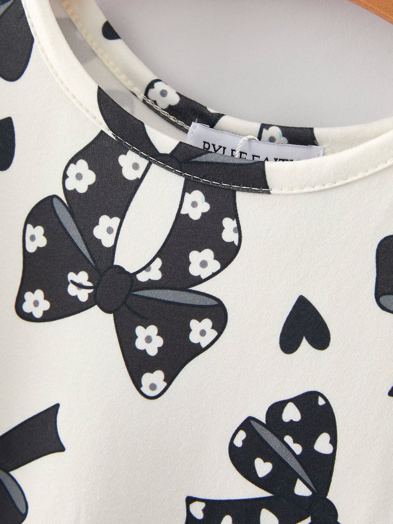 Girls' Black Bow Dress