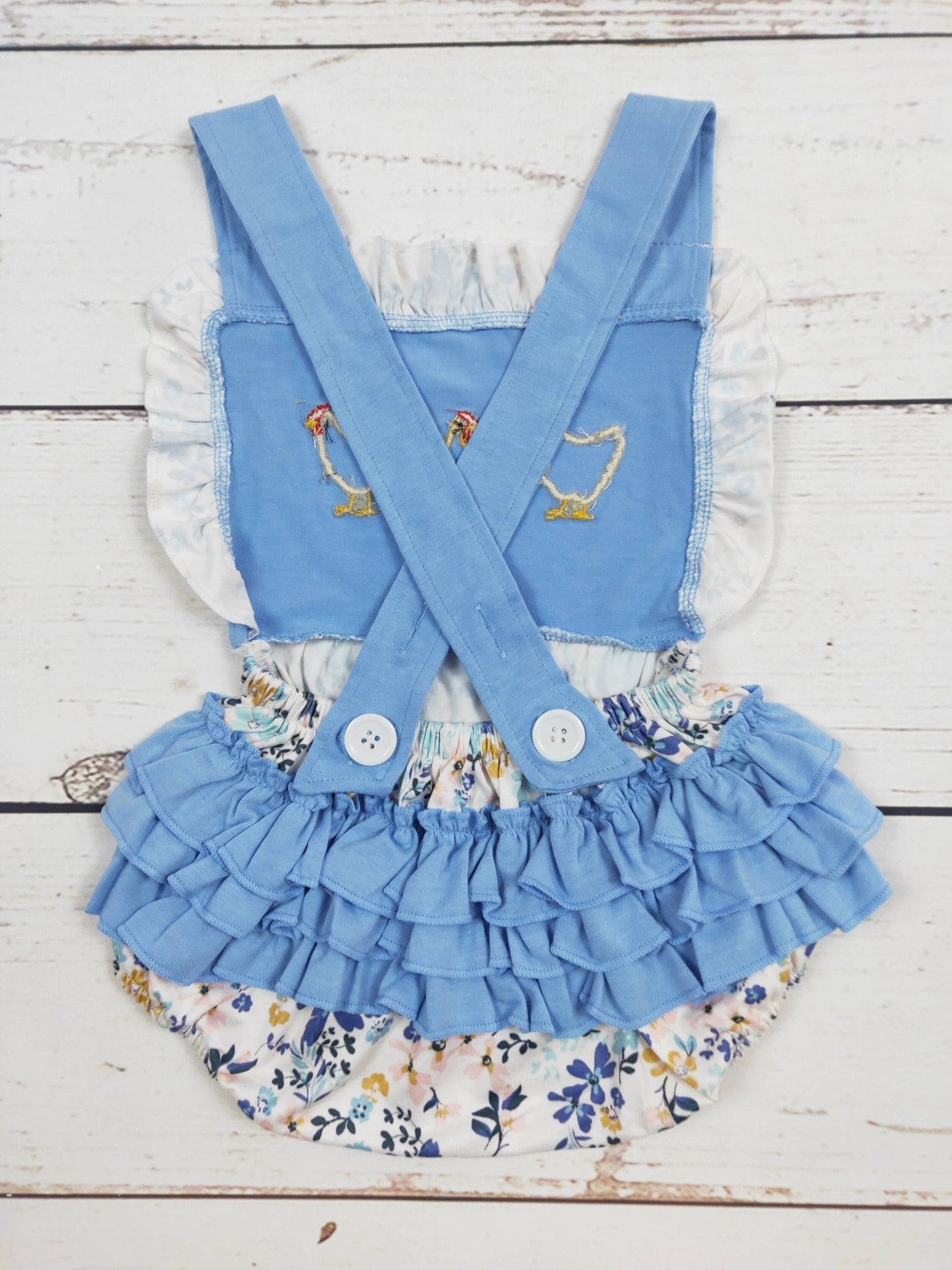 Chicken Onesie With Ruffle