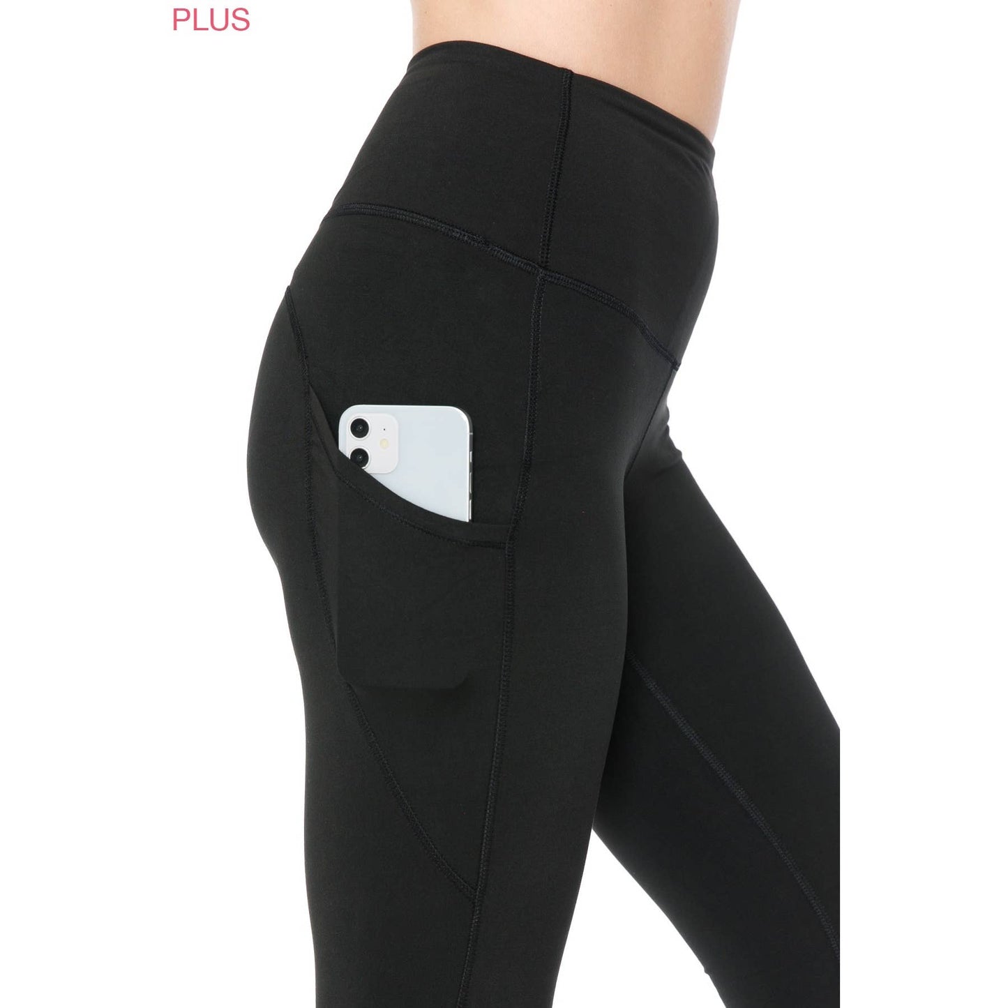 7/8 Length Leggings w/side pockets- Plus