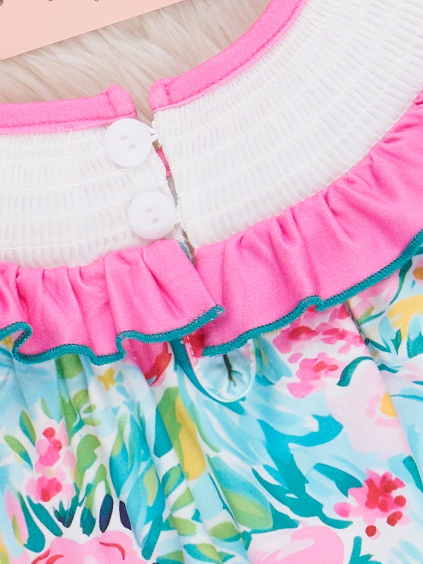 Fruity Smocked Dress