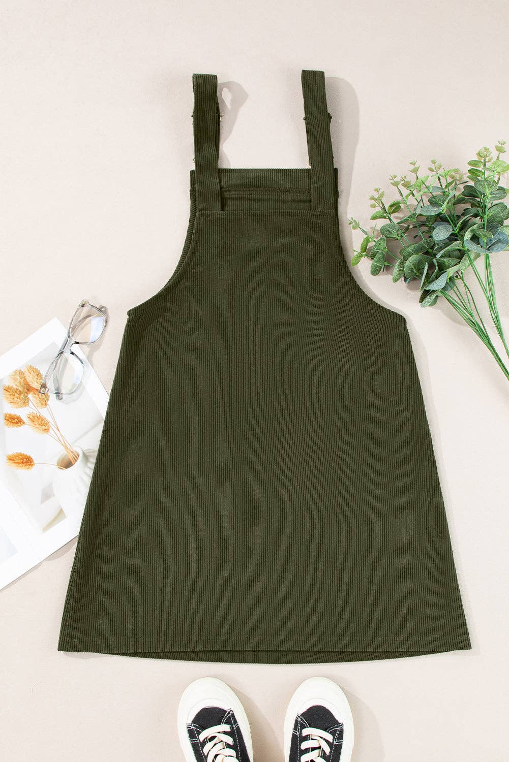 Corduroy Overall Dress