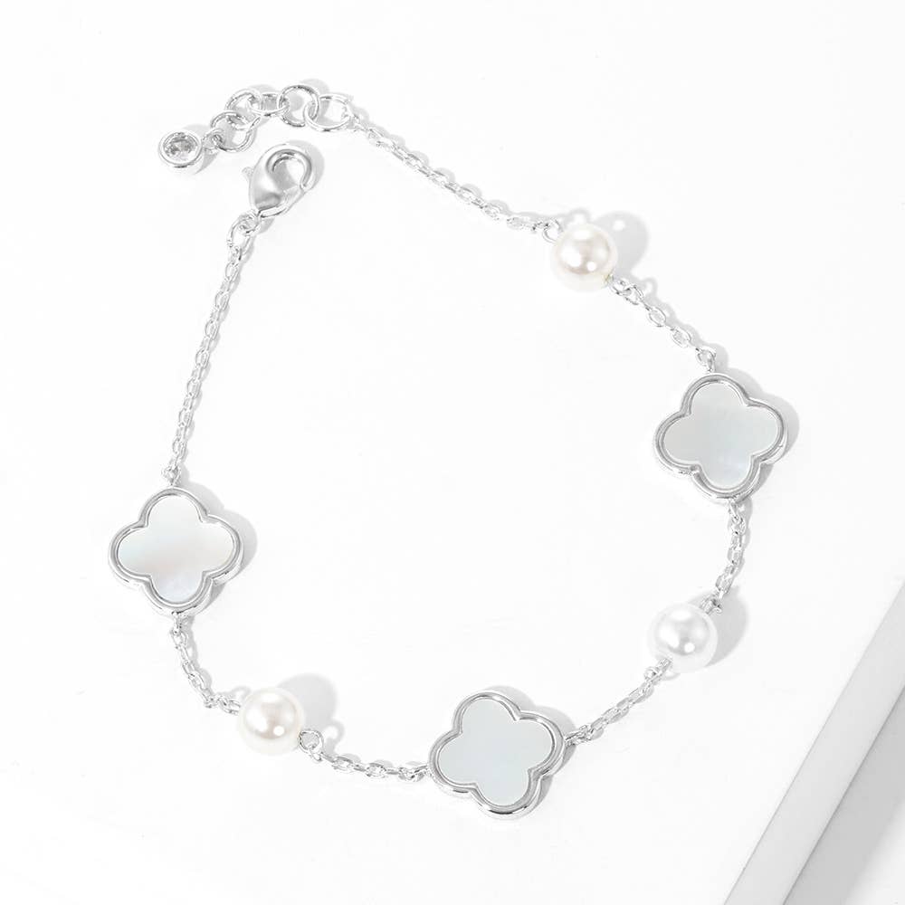 Gold Dipped Mother of Pearl Bracelet