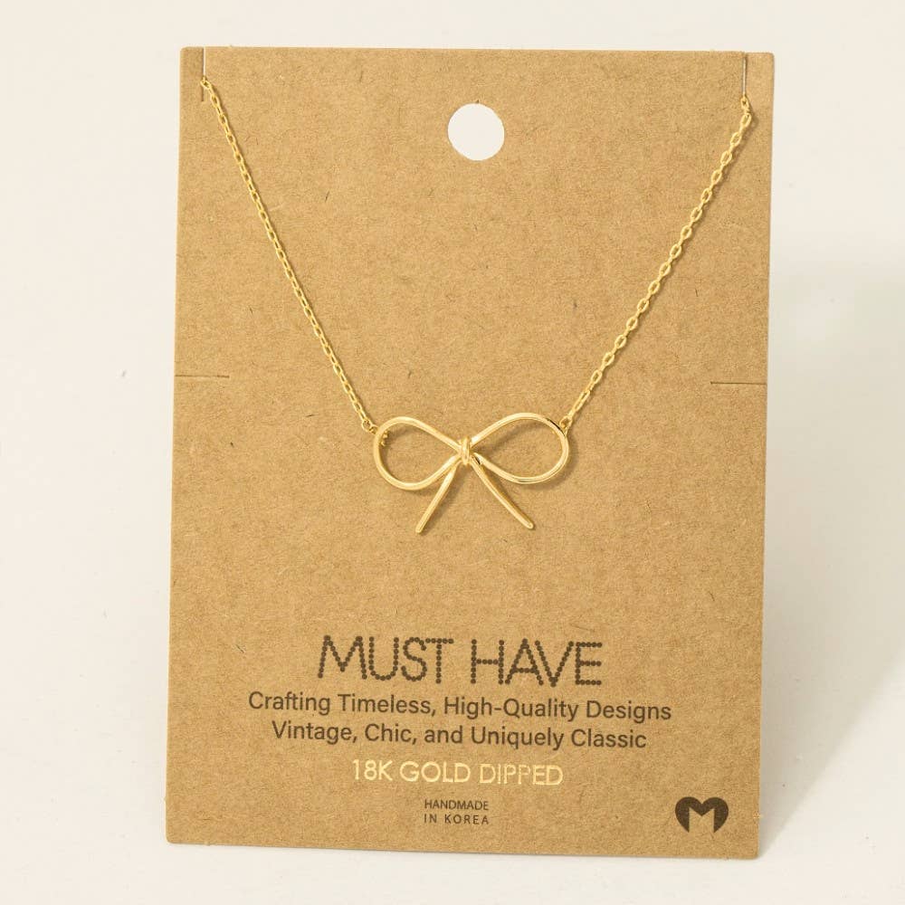 Bow Necklace