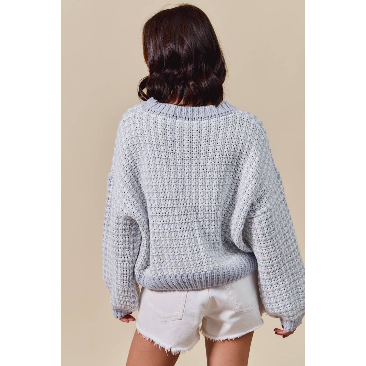 TWO TONE SWEATER