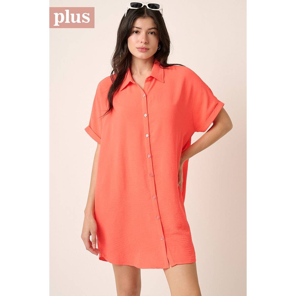 AIRFLOW MINI SHIRT DRESS