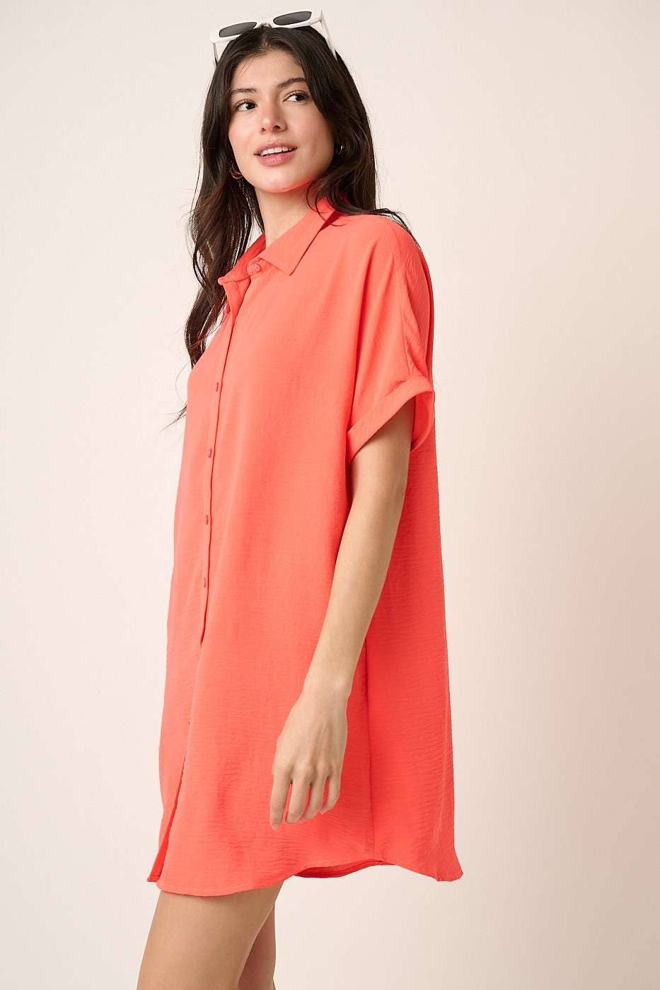 AIRFLOW MINI SHIRT DRESS