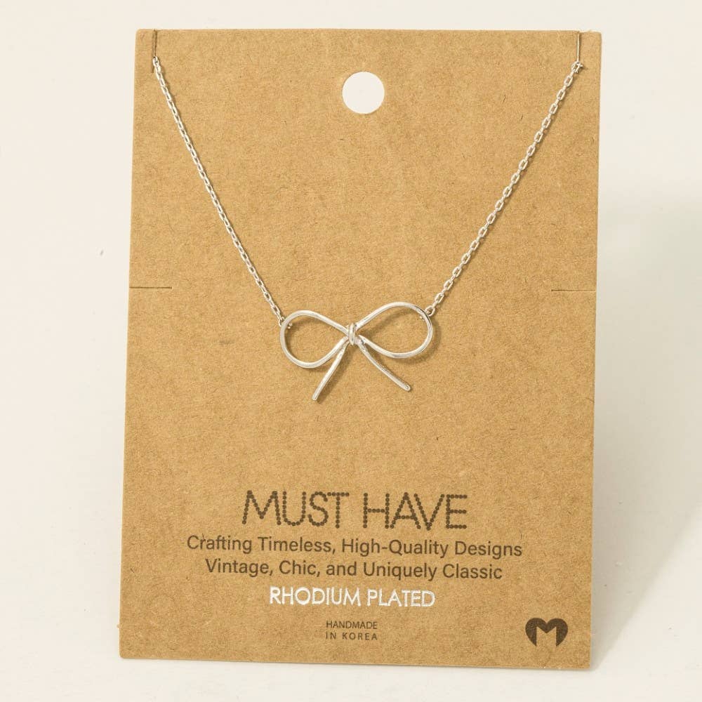 Bow Necklace