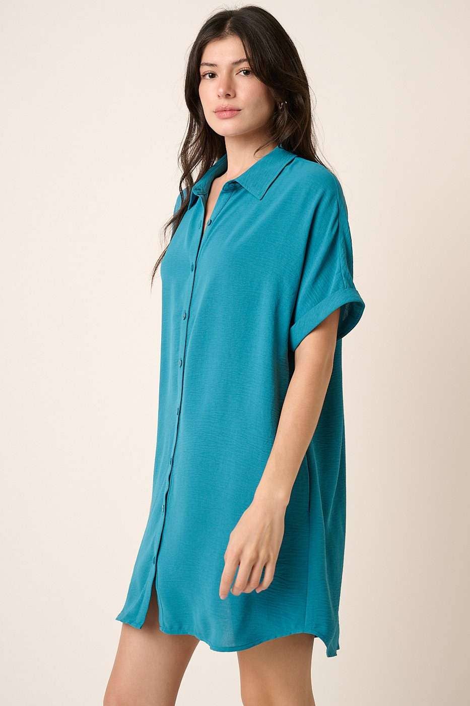 AIRFLOW MINI SHIRT DRESS