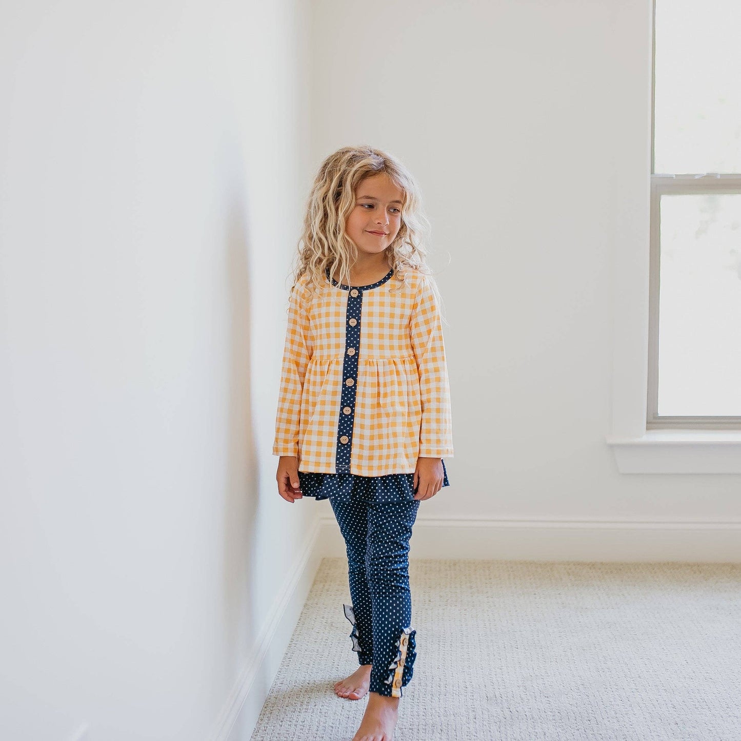 Kids Navy & Mustard Set