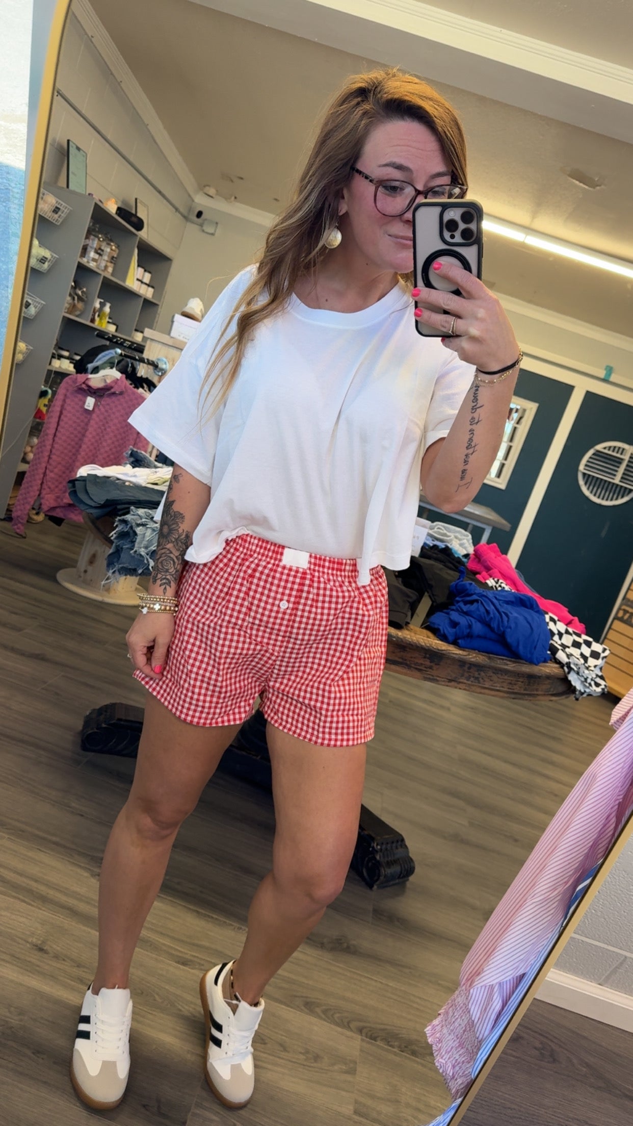 Gingham Boxer Shorts