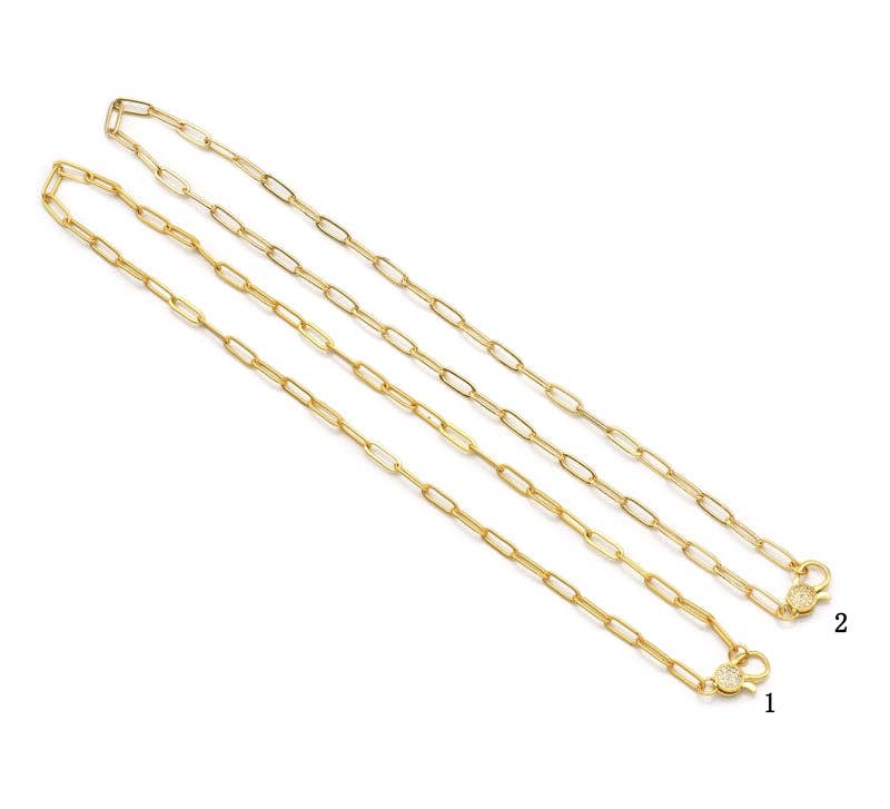 Matte/Shinny Paperclip Necklace