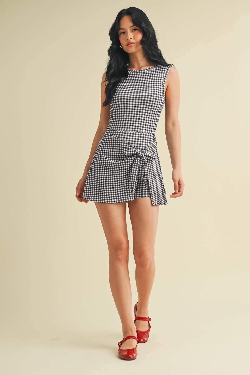 Gingham Wrap Dress