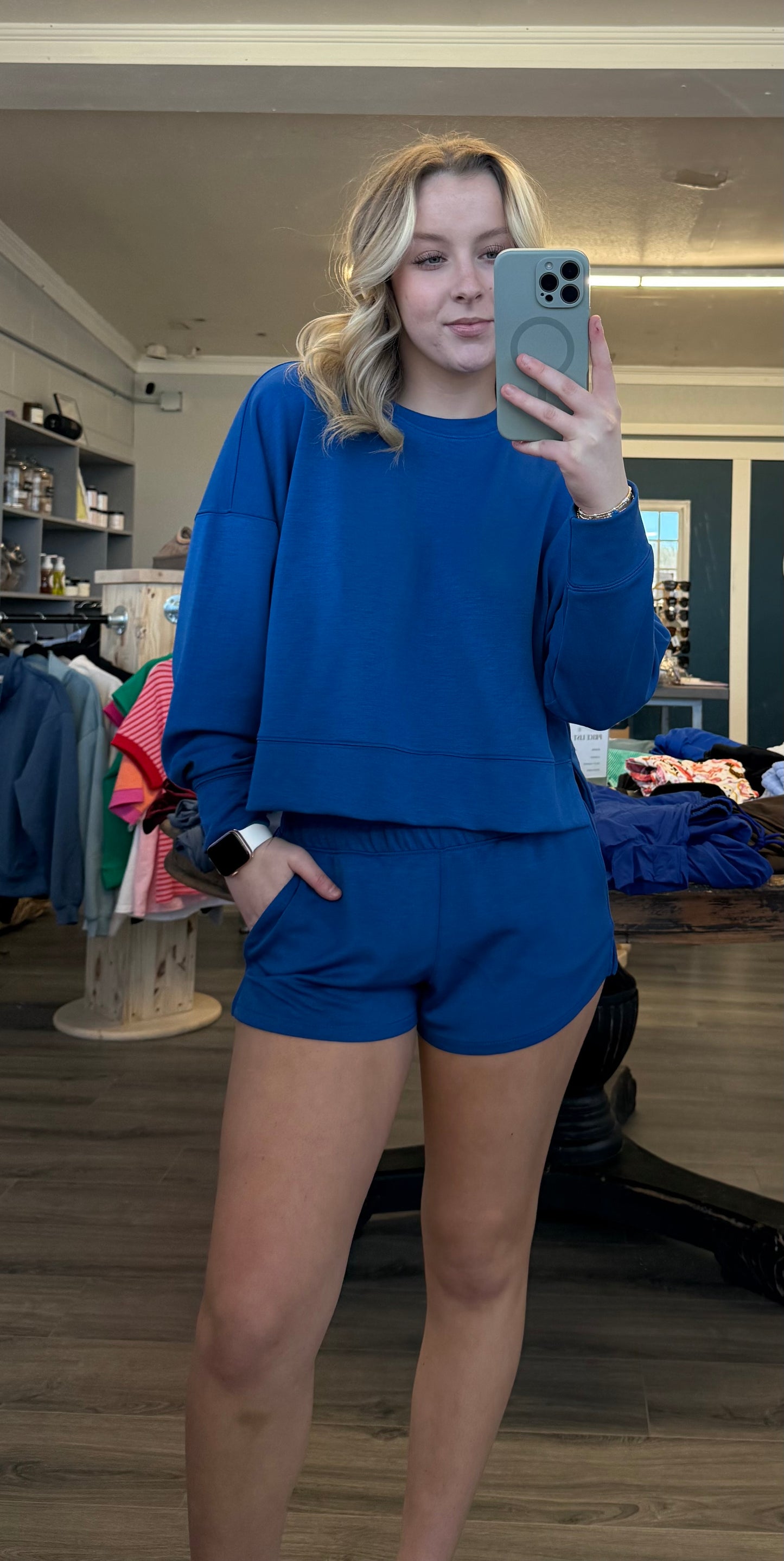 SCUBA LONG SLEEVE & SHORTS SET