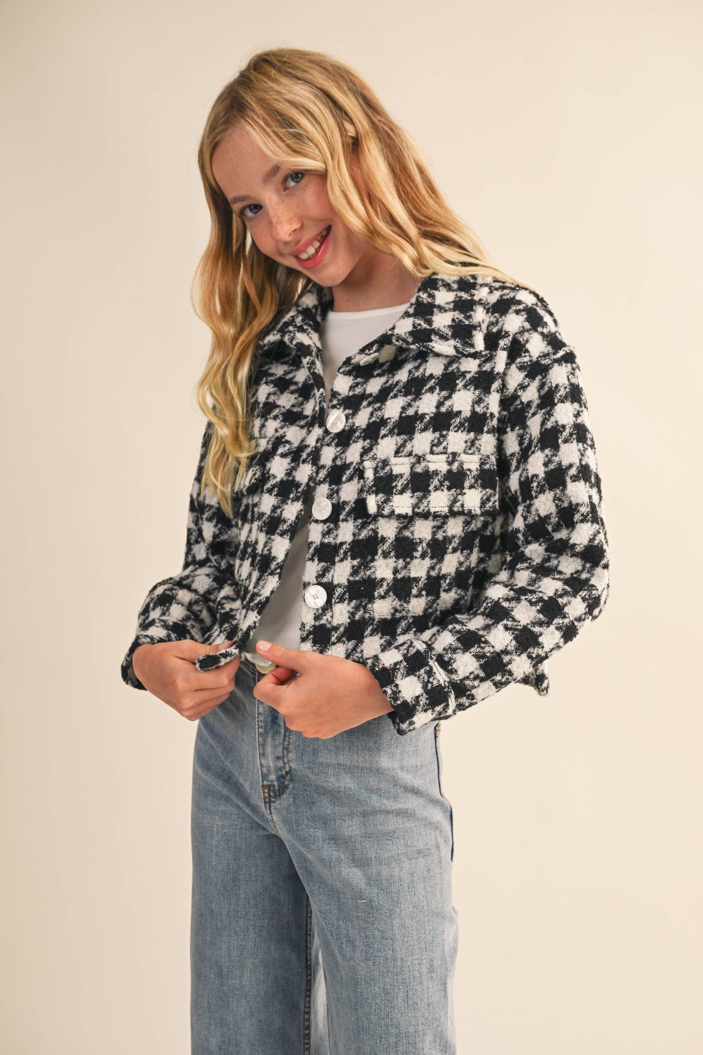 TWEEN Houndstooth Jacket