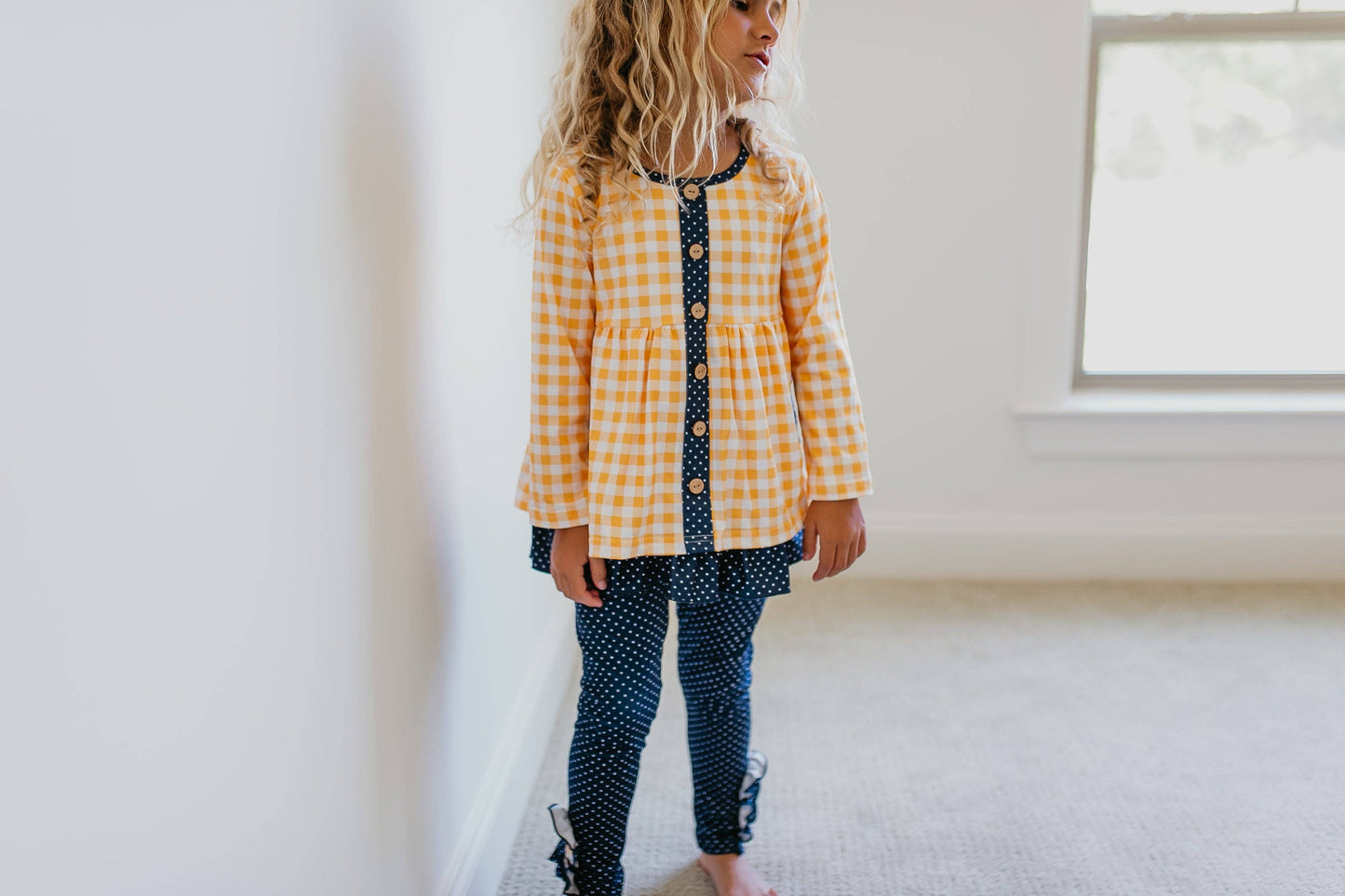 Kids Navy & Mustard Set